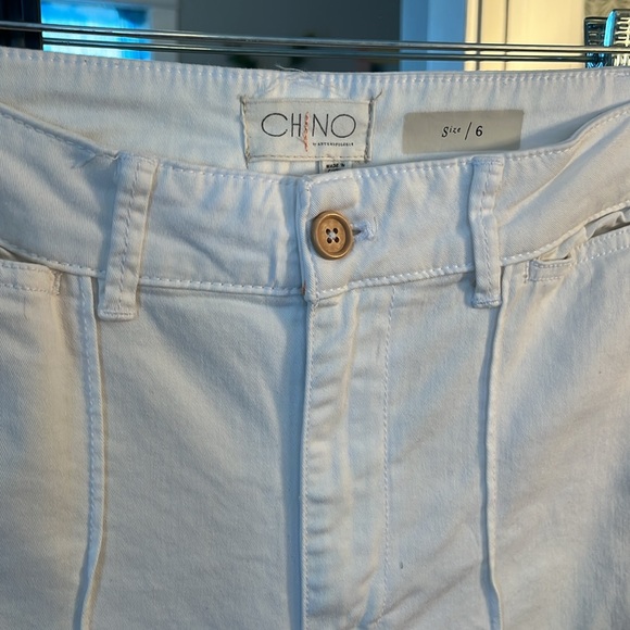 Anthropologie wide leg cropped chino size 6 - Picture 2 of 5